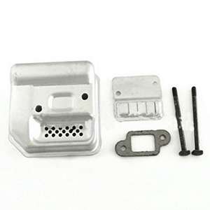 Hanzhuo MS170 180 017 018 Conjunto de Silenciador y Tubo de Escape para Motosierra, Tornillos y Juntas de Papel - Piezas y Accesorios para Cortacésped - Product Image 1