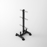 Support de rangement robuste et stable pour plaques de barre réglables en acier – Idéal pour équipement de gym