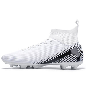 Botas de Fútbol Profesionales para Hombre, Color Azul Claro, de Caña Alta, Tacos FG, Venta al Por Mayor, Personalizables, para Entrenamiento y Partidos Internacionales - Product Image 5