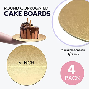 Plateau à gâteau blanc réutilisable personnalisé de 12 pouces, 100 pièces, base ronde pour gâteau - Product Image 3