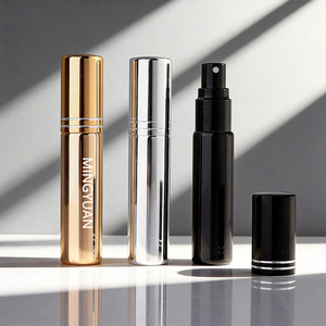 Flaconi Spray in Vetro Ricaricabili <span class=keywords><strong>da</strong></span> 10ml, Dispenser <span class=keywords><strong>da</strong></span> Viaggio per Cosmetici con Tappo in Alluminio Elettroplaccato - Product Image 3