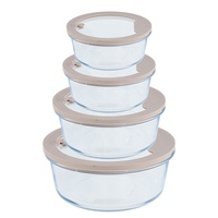 Nouvelle boîte à lunch micro-ondable au design original, récipient bento en verre pour la préparation des repas, article de sécurité pour la cuisine ou comme cadeau