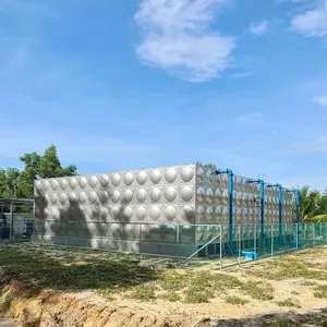 316 304 сварочный резервуар для воды из нержавеющей стали изолированный резервуар для хранения воды секционный сборный модульный резервуар для питьевой воды