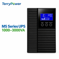 Système d'alimentation sans interruption (ASI) série MS 1000VA 2000VA 3000VA, interactif en ligne, onduleur de secours 220V à onde sinusoïdale pure pour PC, routeur WiFi, ordinateur avec AVR