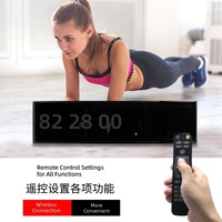 红星4英寸TABATA计时器EMOM/HIIT间歇健身壁挂式倒计时计时器跨境