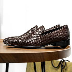 <span class=keywords><strong>Mocassins</strong></span> de smoking vintage nobles pour hommes, en cuir véritable, décontractés, respirants, chaussures de conduite, pantoufles tendance - Product Image 3
