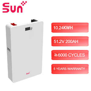 10.24kWh Wall-Mounted Solar Battery | 51.2V 200Ah Home <b>Energy</b> <b>Storage</b> <b>System</b> | 6000+ Cycles | | 5-Year - Product Image 1