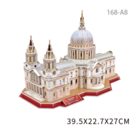 Puzzle 3D HTL Monuments Mondiaux – Kit de Modélisation Architecturale DIY – Jouet Éducatif pour Enfants et Adultes – Décoration d'Intérieur – Vente en Gros