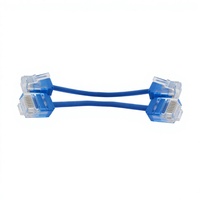 Kabel Patch Cat6 Tipis Slim 28AWG Hitam Biru Oranye Hijau 0.15m 0.3m 1m 2m 3m 4m Slim