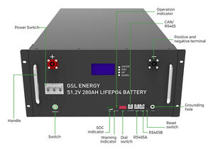 ระบบไฮบริดออน-ออฟกริด GSL ENERGY พร้อมแบตเตอรี่โซลาร์ลิเธียมไอออนฟอสเฟตแบบชั้นวางสำหรับเก็บพลังงาน พร้อมระบบป้องกัน BMS สำหรับใช้ในบ้าน - Product Image 5
