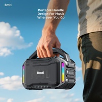 Haut-parleur BMTL Job, portable, haute puissance, 80W, subwoofer, construction en plastique, système audio pour chantier, 5000-10000mAh