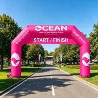 Arche gonflable personnalisée pour les agences de publicité, affichage d'entrée imprimé sur mesure pour les courses, les festivals et les événements