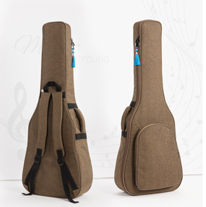 Logo <span class=keywords><strong>personalizzato</strong></span> Oxford borse per basso portatile zaini 36 39 41 pollici addensare copertura per chitarra borsa per chitarra acustica - Product Image 4