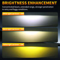Lampe antibrouillard à lentille LED applicable pour Toyota Corolla, Prado, Prius, Vios, Reiz, Yaris, Land Cruiser, RAV4, Crown, Alphard, Previa