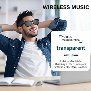 M01PRO Gafas inteligentes Cámara 8MP 4K WiFi Despertador de voz Reproducción de música Cámara AI Control de aplicación táctil a prueba de agua en tiempo real - Product Image 6