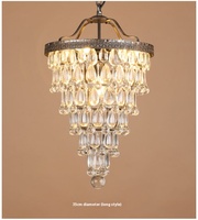 Lustre moderne en cristal JACKSUN plafonnier d'intérieur suspension pour chambre salon salle à manger hôtel