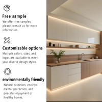 Panel de Pared SPC Ranurado Impermeable de 5 mm, Revestimiento de Pared Decorativo de PVC para Interiores y Exteriores, para el Hogar, la Oficina y Edificios Comerciales