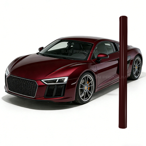 Pellicola Adesiva Lucida Rosso Romano per Auto, Super Brillante per Decorazione Veicoli - Product Image 1