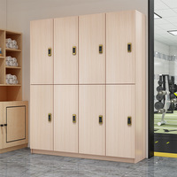 Casier en bois pour salle de bain salle de bain salle de bain armoire à chaussures avec serrure pour salon de beauté de yoga-armoire