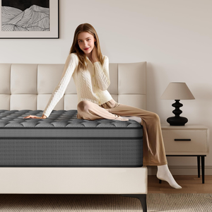 Colchón Comprimido en Caja, Ecológico, Híbrido de Espuma Viscoelástica, 30 cm de Grosor, Funda de Algodón Transpirable y Refrescante para Dormitorio u Hotel - Product Image 1