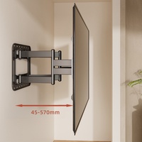 Soporte de TV LED de movimiento completo de ocho brazos, soportes de TV giratorios flexibles con función de inclinación y rotación