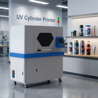 Imprimante cylindrique UV à 360 degrés haute efficacité pour l'impression personnalisée de bouteilles, de tasses et de canettes