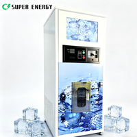 Distributeur automatique de glace et d'eau 24h/24, libre-service extérieur, stockage de glace en vrac, mini distributeur automatique, paiement par carte de crédit et pièces, acier galvanisé