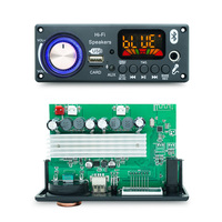 12V 24V Stereo 100W+100W TPA3116 Mikrofon Rekam Pemutar MP3 Bluetooth Amplifier Board Power Amplifier Modul Nirkabel