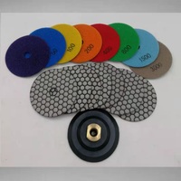 Tampons de polissage diamant hybride en résine, outils de finition pour béton terrazzo, tampons de polissage pour meuleuse d'angle en granit et quartz