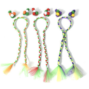 Карнавальная фиолетовая зеленая и Золотая головная повязка с помпоном для головы Mardi Gras Boppers для девочек женщин - Product Image 4