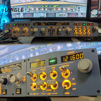 Periféricos de Juego de Simulación de Vuelo Airbus A320, Control EFIS Izquierdo Simulado, QFCU FCU EFIS, Piloto Automático, Aeropuertos Interiores, Simulación de Carreras, Cabina de Simulación