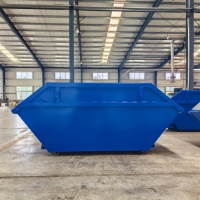 Bac de chantier empilable multi-usages en acier Q235 pour le recyclage des déchets de construction, bac à déchets fiable pour l'Australie