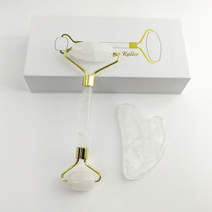 Green <b>Roller</b> Gua Sha Set with Box Rose Quartz <b>Jade</b> <b>Roller</b> Beautiful Facial <b>Jade</b> Stone <b>Roller</b> Set - Product Image 5