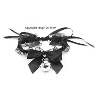 Collier en dentelle noire FHTF, accessoires de jeu de rôle, outils de flirt pour couples, jouets de bondage BDSM pour hommes