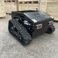Tondeuse à gazon tout-terrain, robot télécommandé agricole à chenilles en caoutchouc, tondeuse à gazon, certifiée CE et EPA