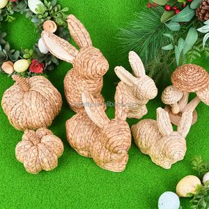 New Products <b>Easter</b> Bunny Decorations Hand-Knitted Cattail Creative Home Crafts <b>Ornaments</b> - Product Image 5