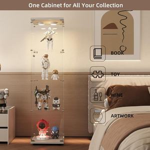 Vitrine en verre à lumière LED pour étagères et vitrines de jouets Installation rapide pour la <span class=keywords><strong>maison</strong></span>, le bureau et le magasin - Product Image 2