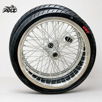 Kit de Ruedas Supermoto CNC Plateadas Brillantes de 17 Pulgadas para Sur-Ron LBX Talaria, Neumáticos de Calle 70/90-17 90/80-17, Pieza de Rendimiento para Bicicletas Eléctricas