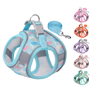 Tali kekang olahraga hewan peliharaan, Set Aksesori hewan peliharaan luar ruangan mewah sederhana dapat diatur, kekang anjing untuk anak anjing kucing tali penuntun Jalan - Product Image 1