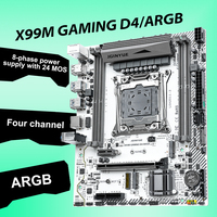 Nouveau X99M Gaming D4/ARGB carte mère LGA 2011-3 Socket avec NVME Slot 4X DDR4 mémoire Ram carte mère de bureau E5 V3 V4 serveur Cpu