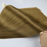 Ekstensi Rambut Lurus Model Tape Ins Grosir Pabrik, Mesin Double Weft, Ekstensi Rambut Tape In Biasa
