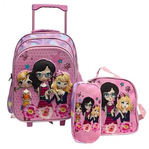Nuova Valigia Trolley con Ruote Fisse per Scuola Elementare, Borsa Principessa da Corsa in Tessuto Oxford, Ultra-leggera e di Grande Capacità - Product Image 2