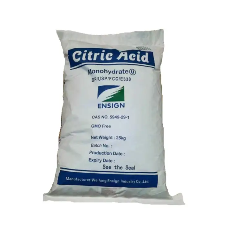 Food grade citric acid anhydrous powder chemical auxiliary agent