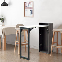 Cadre de table à manger invisible gain de place à monter soi-même, multifonctionnel, pliable, simple, mécanisme de table d'ordinateur pour la maison, le loft