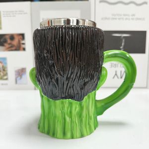 Mug en céramique Frankenstein vert, design original pour cadeaux et boissons - Product Image 4
