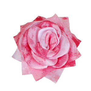 Simulated European <b>Style</b> Tie Dye Rose 3D Flower Handmade DIY Fabric Hair Accessory <b>Head</b> Flower Shoe Flower Clothing Flower - Product Image 5