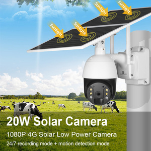 Wistino 3/4MP 20 Wát năng lượng mặt trời điện ngoài trời <span class=keywords><strong>Camera</strong></span> An Ninh pin lớn 4 gam <span class=keywords><strong>Wifi</strong></span> ánh sáng đường phố với năng lượng mặt trời Máy ảnh ngoài trời - Product Image 2