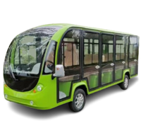 Voiture de tourisme convertible de parc à thème à quatre roues électrique de nouvelle énergie de 17 places avec porte