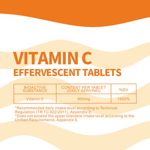 Produttore vitamina C senza glutine effervescente compressa senza caffeina supporto integratore di <span class=keywords><strong>compresse</strong></span> antiossidanti immuni - Product Image 2