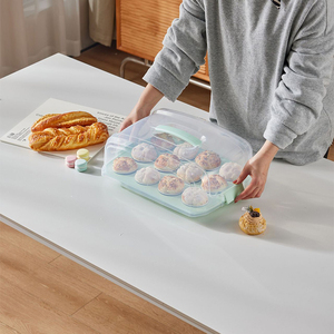 Hot Sale Portable Transparent Two-Tier <strong>Cake</strong> Stand with Handle <strong>Container</strong> Holds Pies <strong>Rectangle</strong> <strong>Cake</strong> Carrier Plastic <strong>Cake</strong> Base - Product Image 5